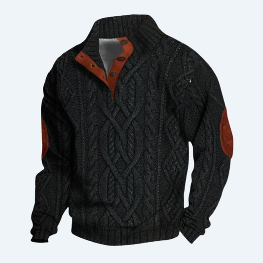 ROCKY RIDGE - COLLAR KNITTED SWEATER