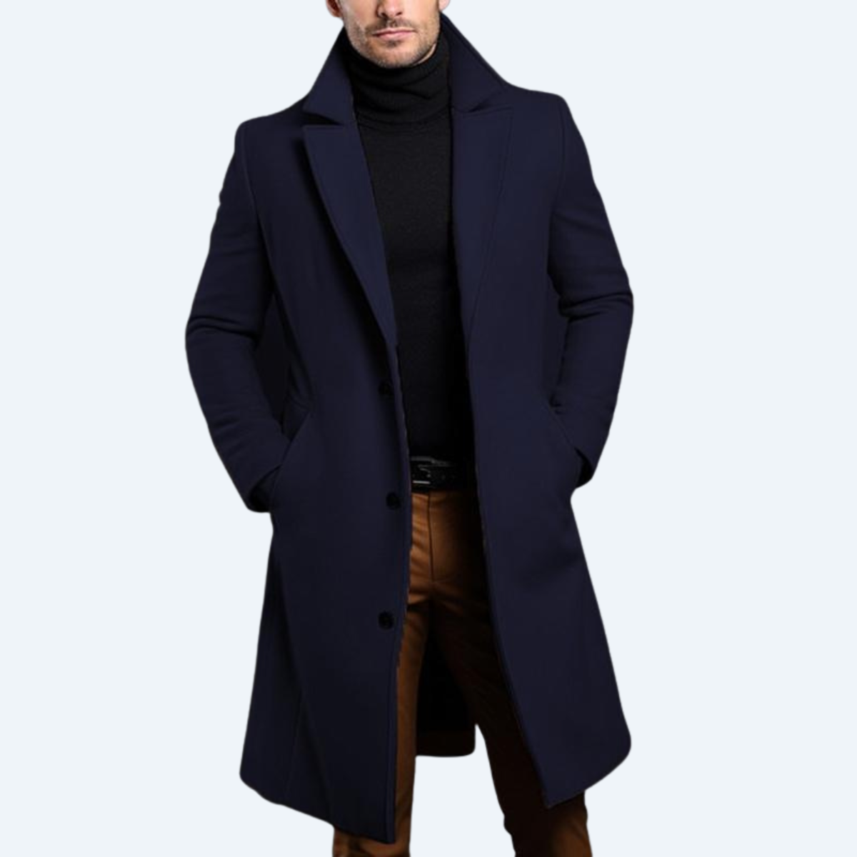 LAKESIDE GENTLEMAN'S - SOLID MID LENGTH COAT