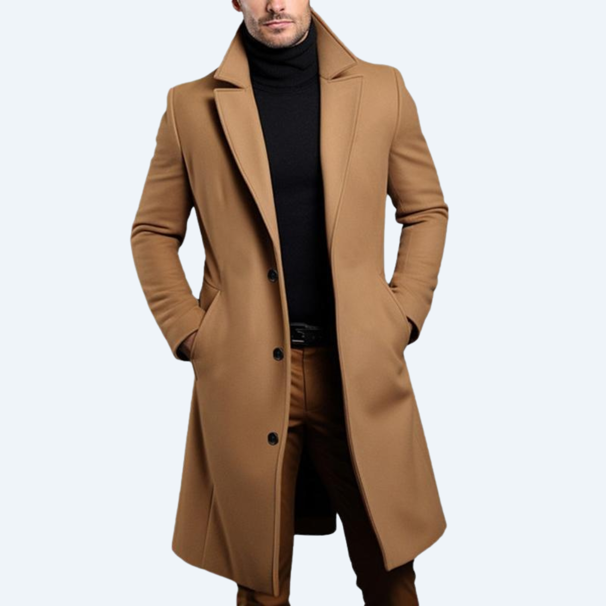 LAKESIDE GENTLEMAN'S - SOLID MID LENGTH COAT