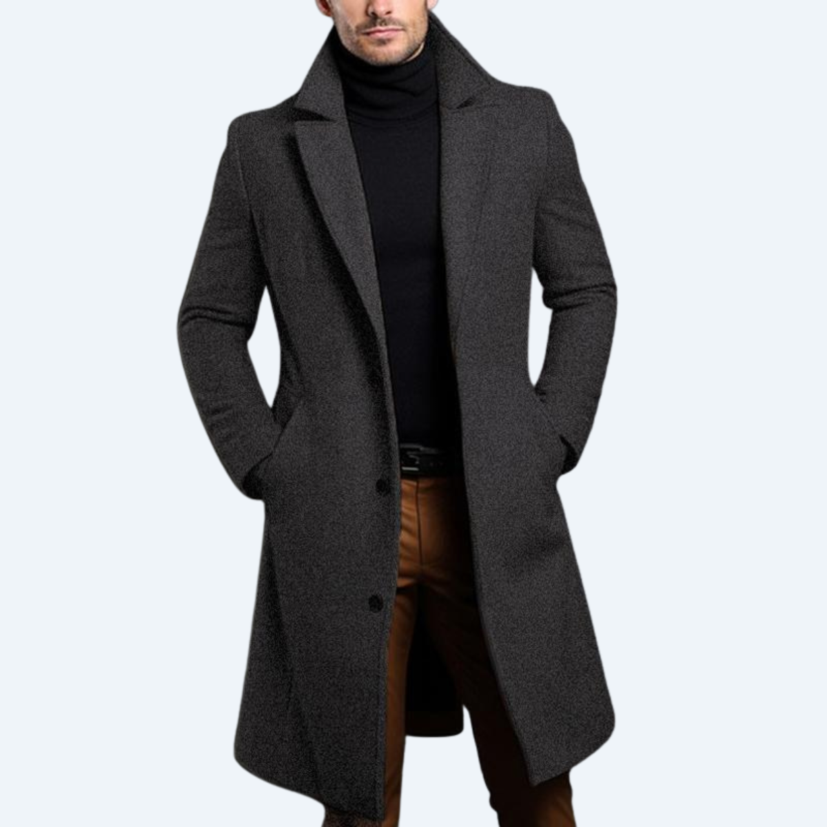 LAKESIDE GENTLEMAN'S - SOLID MID LENGTH COAT