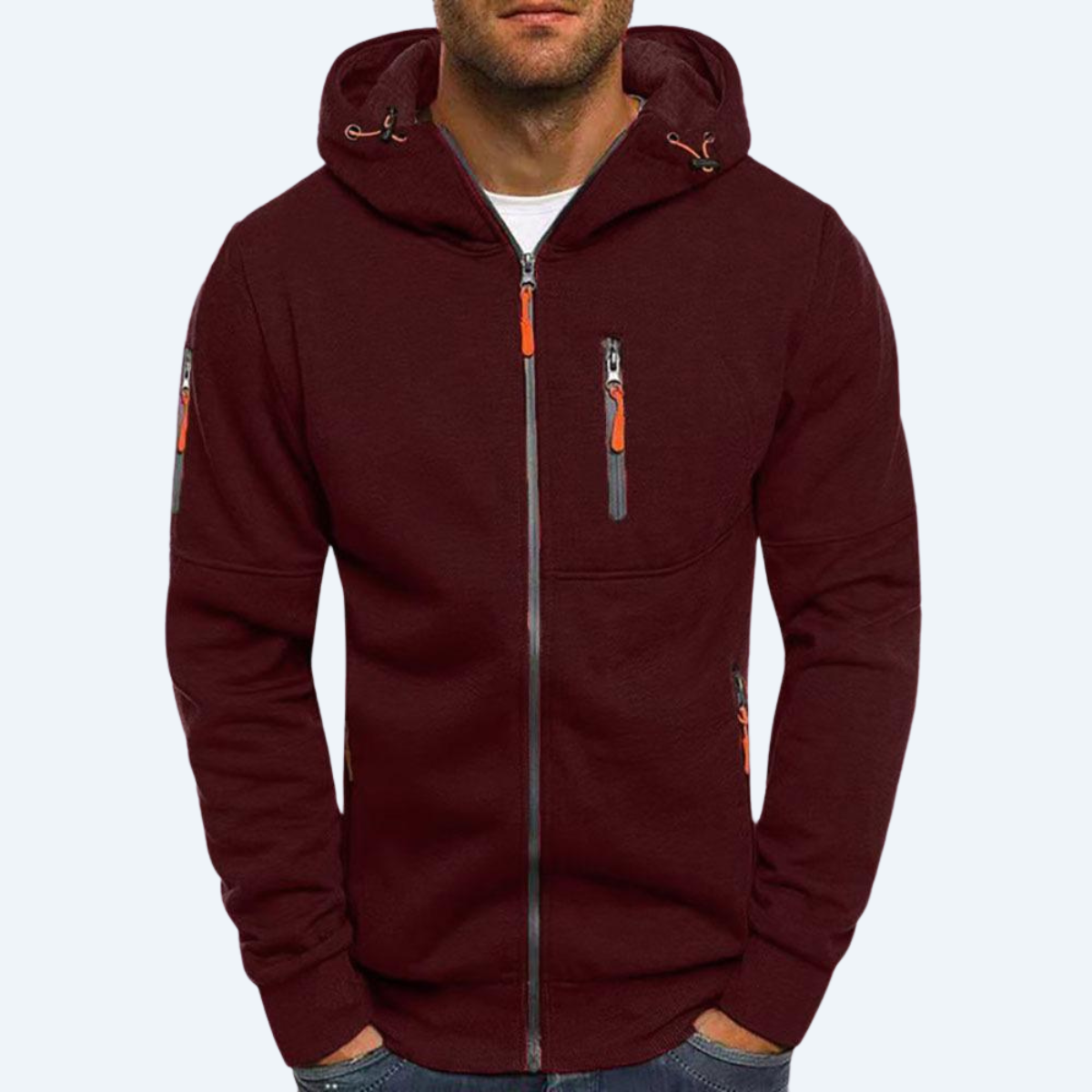 NORTHWOODS ADVENTURE - HOODED SWEATSHIRT ZIPPER JACKET