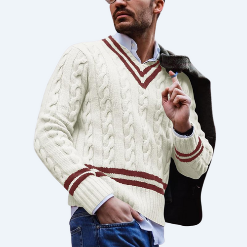 MONTREAL HERITAGE - V NECK KNITTED SWEATER