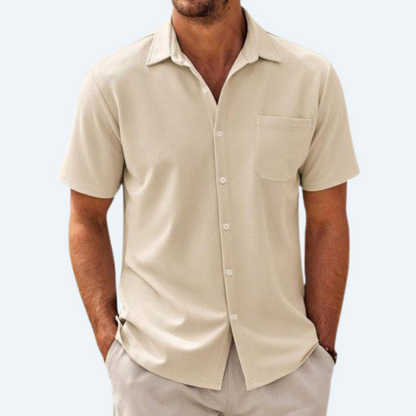 CASCADIA BREEZE - CASUAL COTTON SHORT-SLEEVE SHIRT