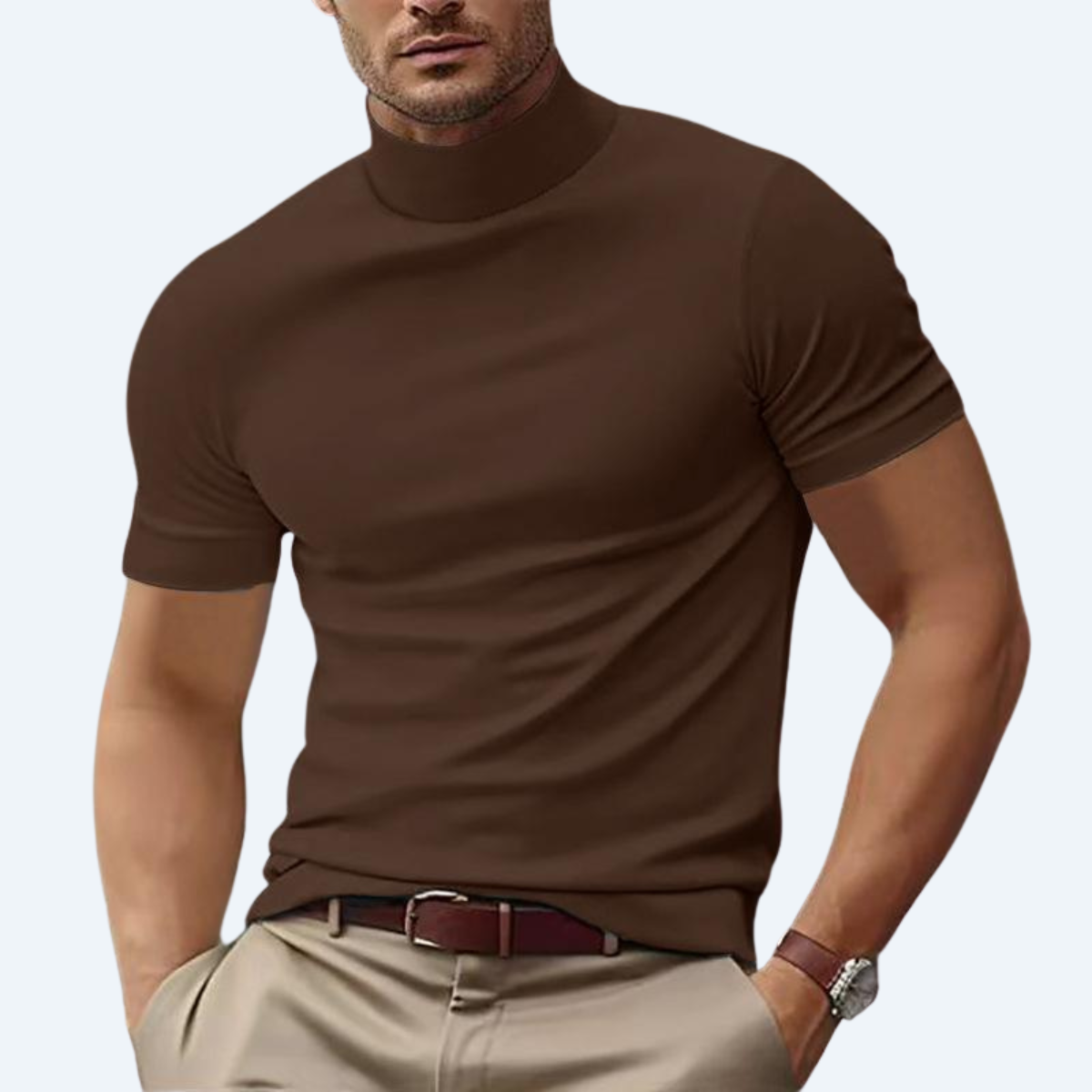 OUTLANDER - TURTLE NECK SHORT-SLEEVE SHIRT