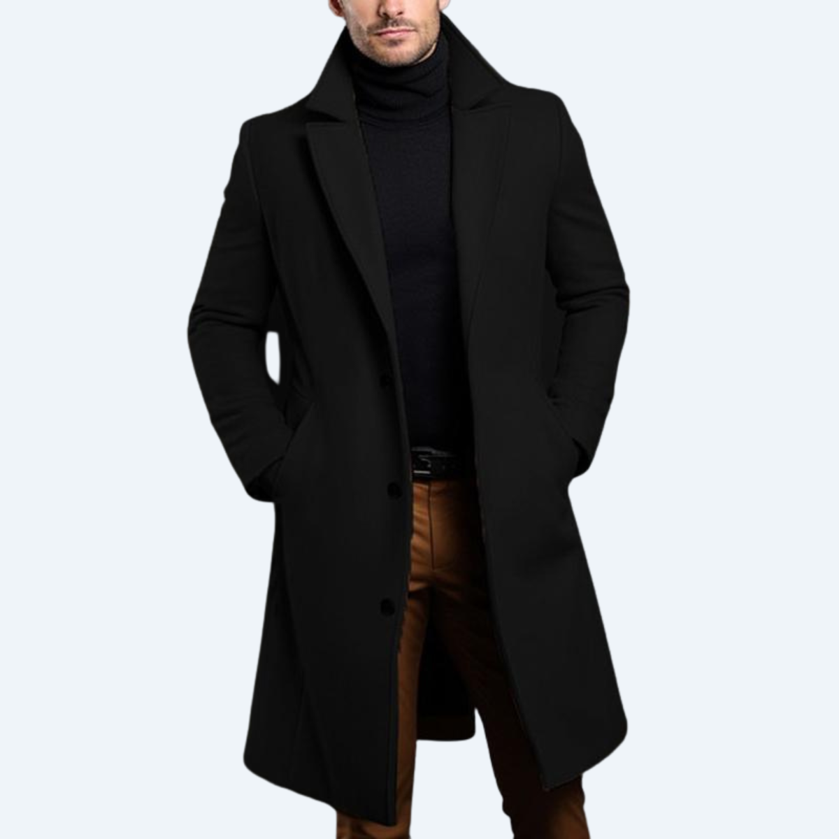 LAKESIDE GENTLEMAN'S - SOLID MID LENGTH COAT