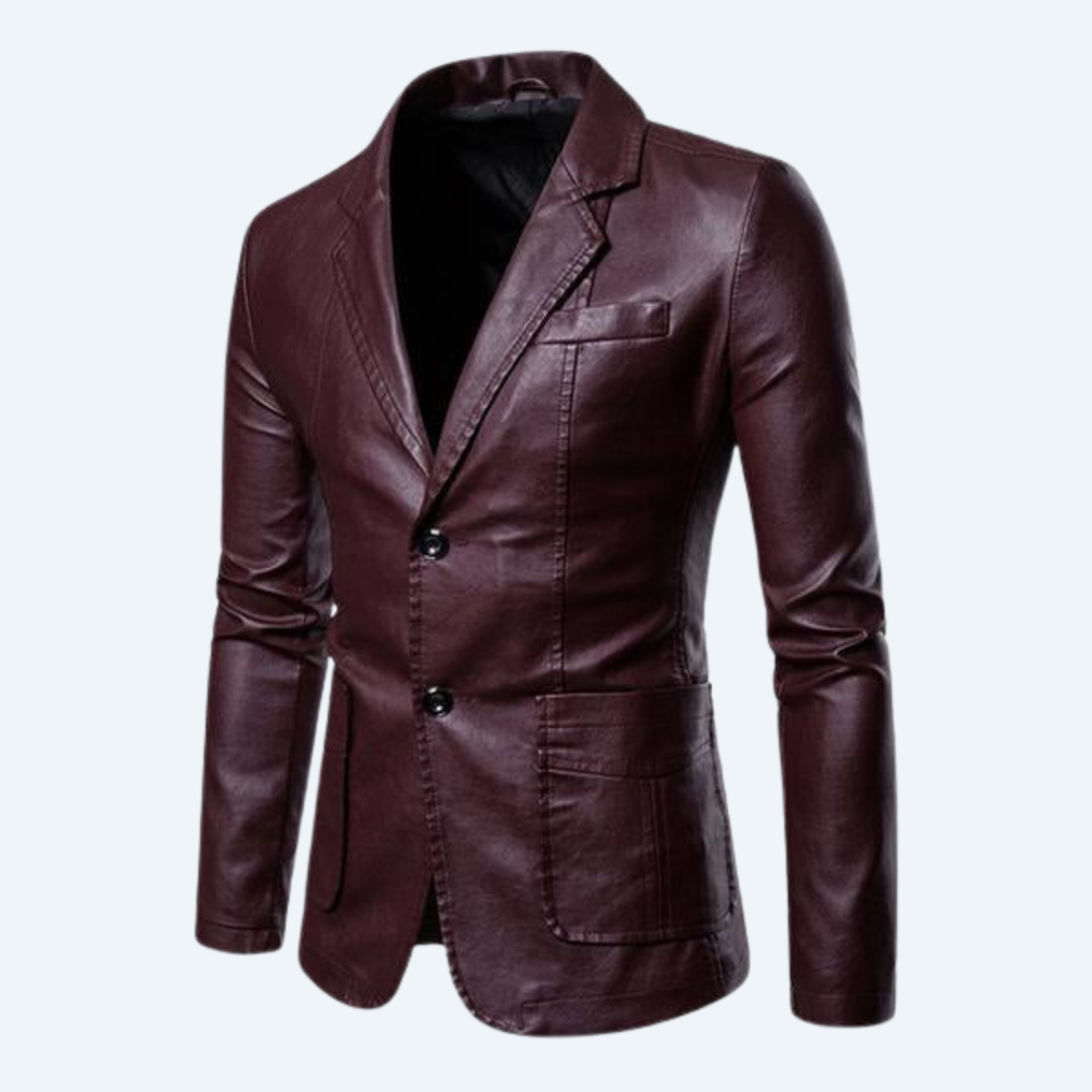 MOOSE CREEK - TWO-BUTTON LEATHER BLAZER