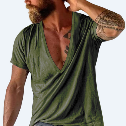 TRAPPER'S LODGE - V NECK SHORT SLEEVE SHIRT