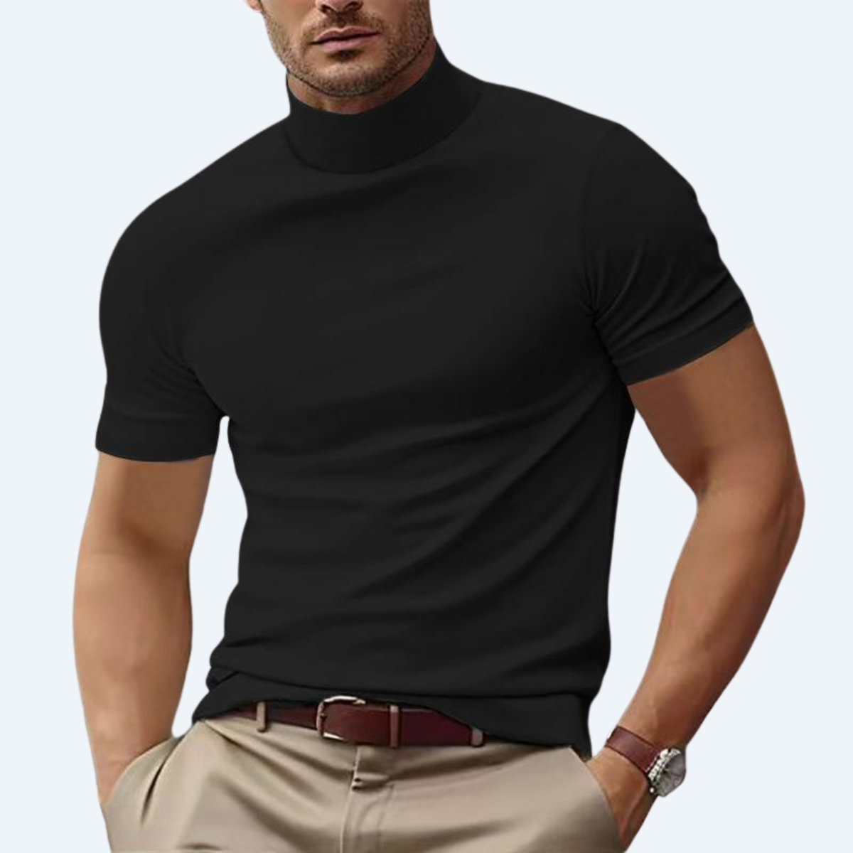 OUTLANDER - TURTLE NECK SHORT-SLEEVE SHIRT