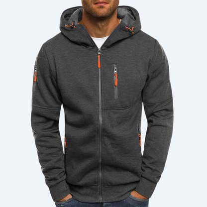 NORTHWOODS ADVENTURE - HOODED SWEATSHIRT ZIPPER JACKET