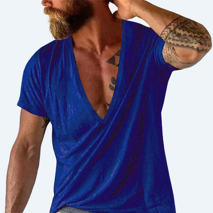 TRAPPER'S LODGE - V NECK SHORT SLEEVE SHIRT