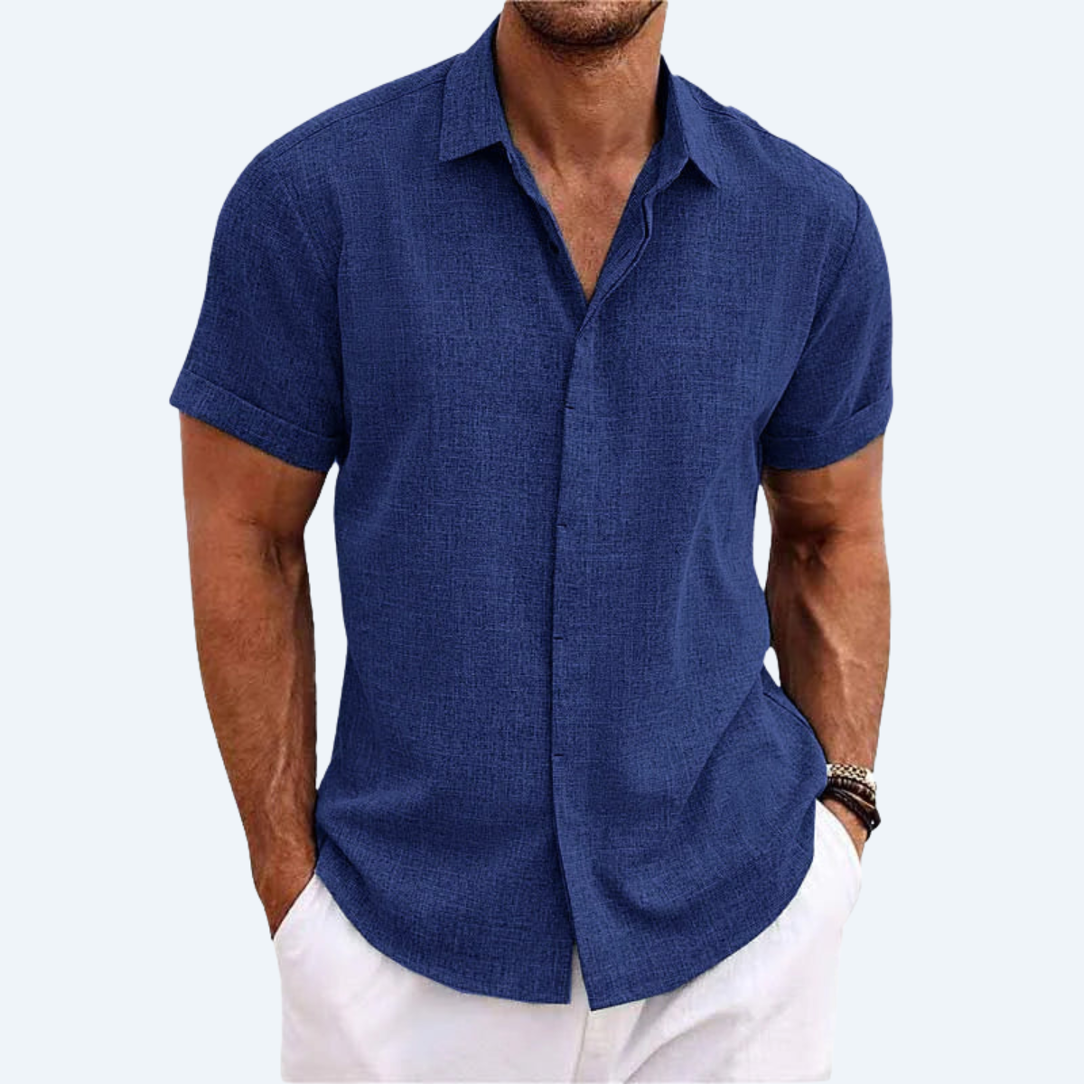 BANFF - LINEN SHORT-SLEEVE SHIRT