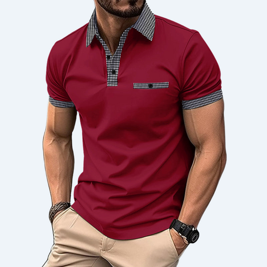 WHISTLER EDGE - BUTTON DOWN SHORT-SLEEVE POLO SHIRT