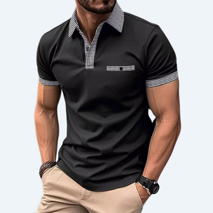 WHISTLER EDGE - BUTTON DOWN SHORT-SLEEVE POLO SHIRT