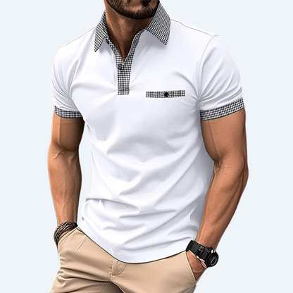 WHISTLER EDGE - BUTTON DOWN SHORT-SLEEVE POLO SHIRT